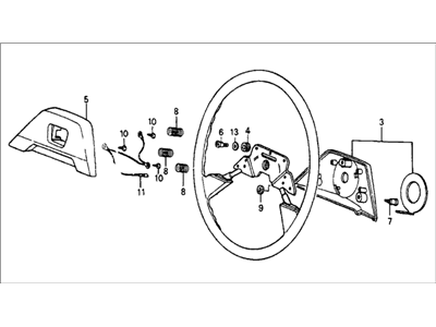 Honda Civic Steering Wheel - 53110-SB3-955ZA