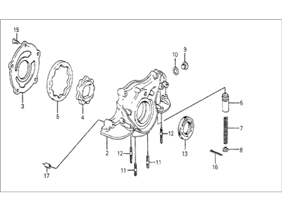 1987 Honda Civic Oil Pump - 15100-PE1-730