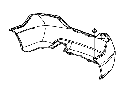 Honda 04715-SVA-A90ZZ Face, Rear Bumper (Dot)