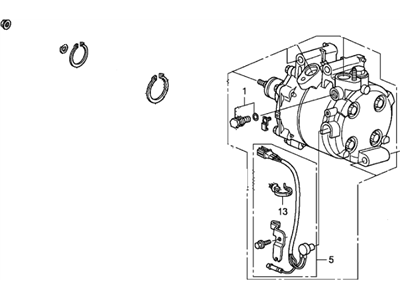 Honda 38800-RNA-A02RM Compressor Assy., A/C (RMD)