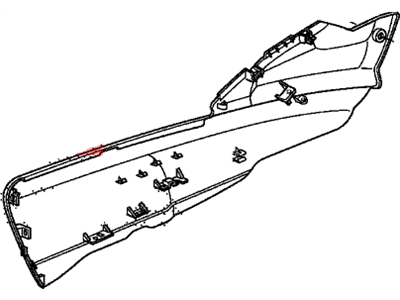 Honda 83401-SNA-A02ZA Panel *NH598L* (Driver Side) (ATLAS GRAY)