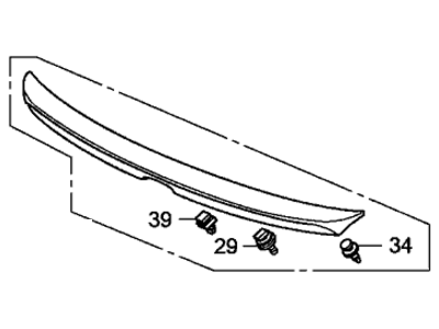 2011 Honda Civic Spoiler - 71700-SVA-A00ZE