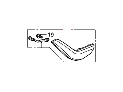 Honda 83592-SVA-A12ZA Grip, L. Door *NH609L* (UH SILVER)