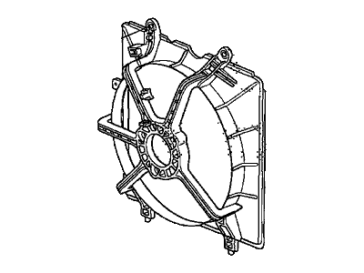 2009 Honda Civic Fan Shroud - 19015-RNA-A02