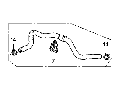 2011 Honda Civic Brake Booster Vacuum Hose - 46402-SNX-A01