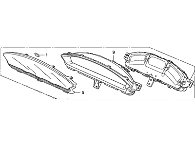 Honda Civic Instrument Cluster - 78100-SVA-A02