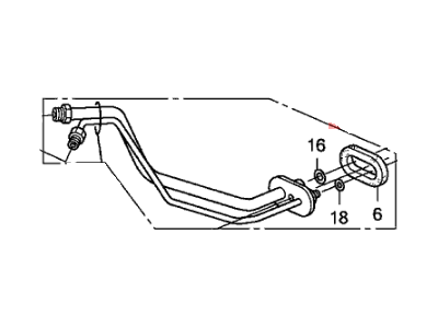 Honda 80321-SNE-A01 Pipe Assembly, Air Conditioner