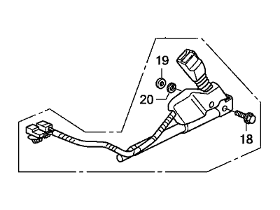 2011 Honda Civic Seat Belt Buckle - 04813-SVA-A02ZB