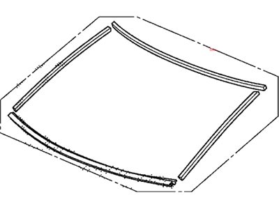 Honda 04733-SVA-A00 Rubber Set, RR. Windshield Dam