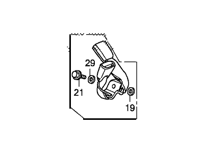 2007 Honda Civic Seat Belt Buckle - 04823-SVA-A01ZB