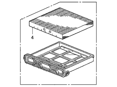 Honda 80290-SEC-A01 Filter Assembly, Air Conditioner