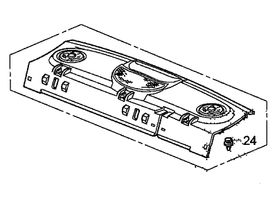 Honda 84505-SVB-A03ZA Tray, RR. *NH167L* (GRAPHITE BLACK)