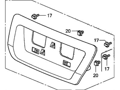 2010 Honda Civic License Plate - 74890-SVA-A31ZE