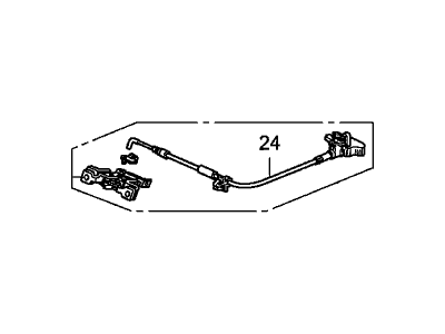 Honda 82620-SVA-013 Lock Assy., L. RR. Seat