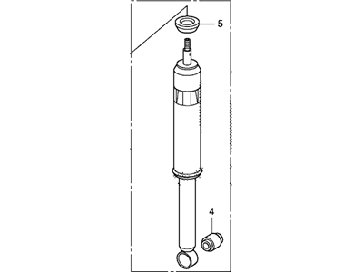 Honda 52610-SVB-A04 Shock Absorber Assembly, Rear