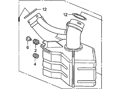 17230-RRB-A10 Honda Resonator Chamber Assembly Illustration 1 of 1