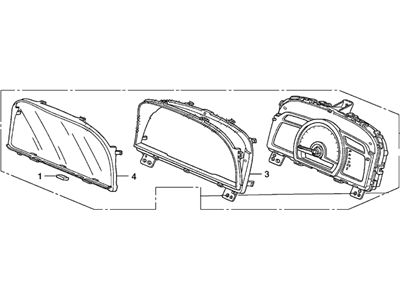 Honda 78200-SVA-A34 Meter Assembly, Combination