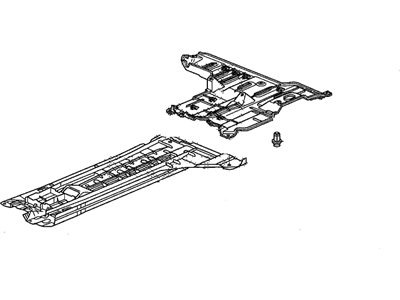 Honda 74626-SVA-A00 Cover, L. Middle Floor (Lower)