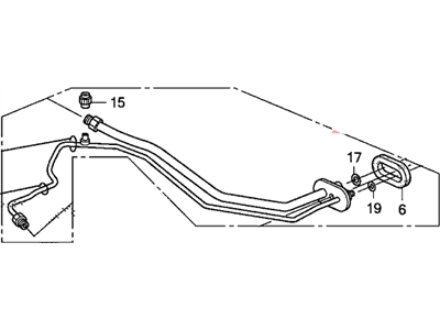 Honda 80320-SNX-A01 Pipe Assembly, Air Conditioner