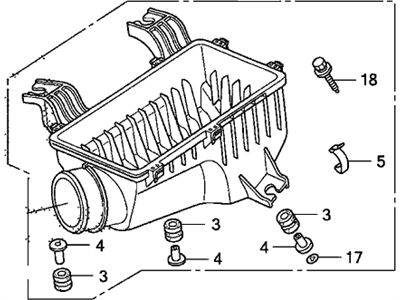 Honda Civic Air Filter Box - 17201-RRA-A00