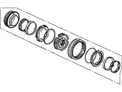 Honda 23444-PNS-326 Gear Set,3RD