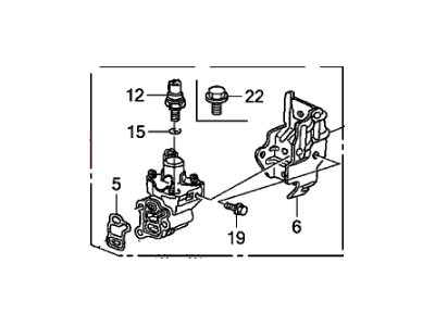 Honda 15810-PRB-A03 Valve Assembly, Spool