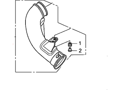 Honda 17252-RNA-A00 Tube Assembly B, Air Inlet