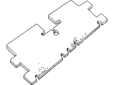 Honda 72843-659-000 Insulator B, RR. Floor