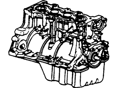 1978 Honda Civic Engine Block - 10002-634-671