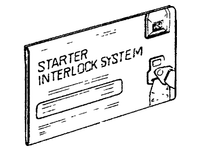 Honda 87546-634-660 Label, Interlock