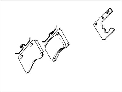 Honda 45022-634-671 Pad Set, Front