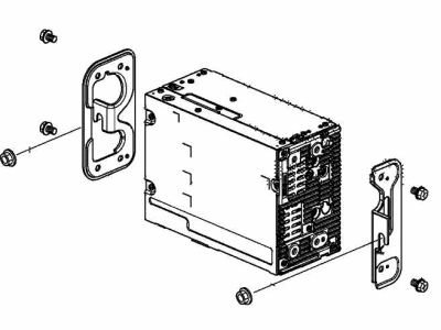 Honda 39540-TWA-AB1 AUDIO UNIT, DISPLAY