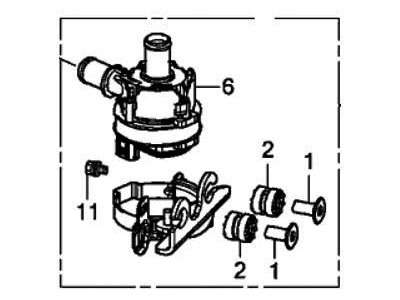 2020 Honda Accord Hybrid Water Pump - 79960-TWA-A00