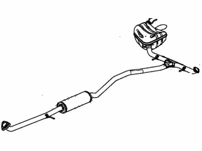 2017 Honda Civic Muffler - 18307-TBH-A01