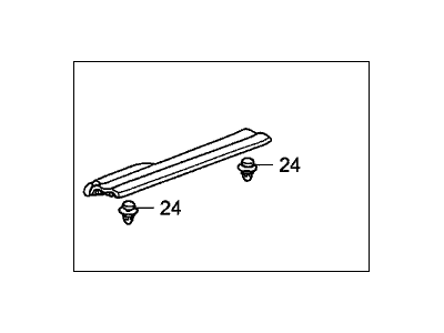 Honda 84201-SDA-A00ZA Garnish Assy., R. FR. Side (Inner) *NH167L* (GRAPHITE BLACK)