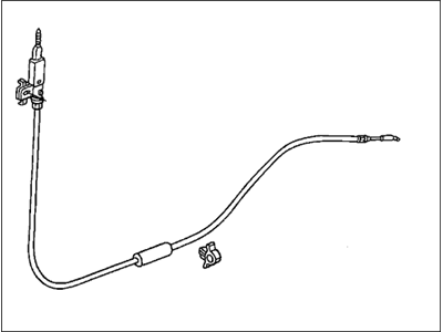 Honda 72673-SDA-A02 Cable Assembly, Left Rear Door Lock