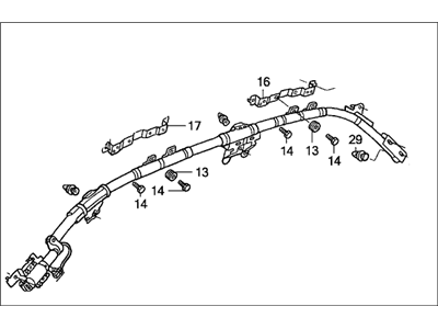 Honda 78850-SDC-A81 Module Assembly, Driver Side Curtain Airbag