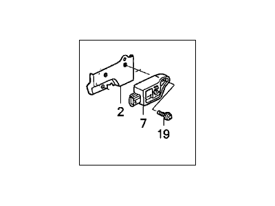 Honda 77930-SDA-L00 Sensor Assy., R. Bracket (Trw)