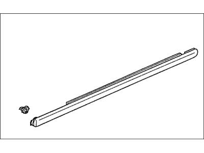 Honda 72450-SDA-A02 Molding Assy., L. FR. Door