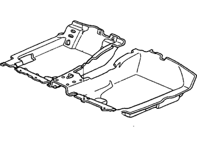 Honda 83301-SDB-A00ZA Carpet, FR. Floor *NH167L* (GRAPHITE BLACK)