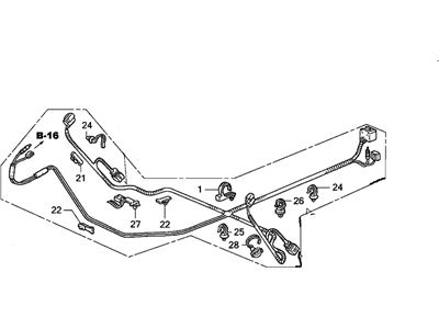 Honda 77962-SDA-A82 Sub-Wire Harness, Side Curtainairbag