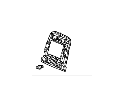 Honda 81129-SDA-A53ZA Cover, FR. Seat-Back *NH167L* (Tachi-S/Setex) (GRAPHITE BLACK)