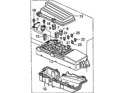 Honda 38250-SDA-A03 Box Assembly, Relay