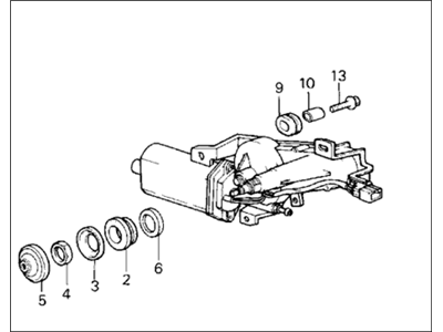 1985 Honda Civic Wiper Motor - 38420-SB3-662