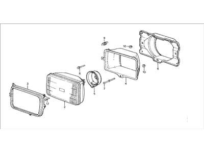 1985 Honda Civic Headlight - 33100-SB3-671