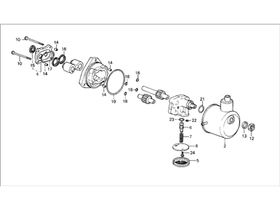 Honda 56110-PE0-040 Sub-Pump Assembly, Power Steering