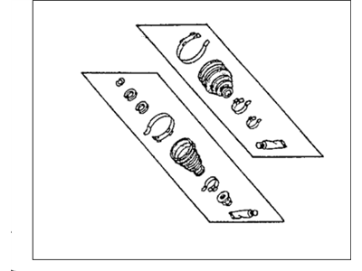 Honda 44018-SB3-A90 Cv Boot Set, Driver Side Outboard