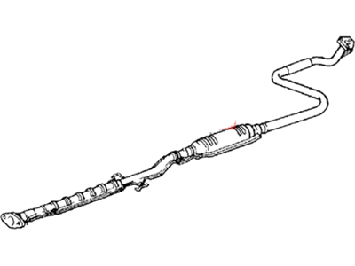 Honda 18220-SB3-023 Pipe B, Exhuast