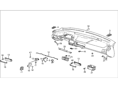 Honda 66821-SB3-673ZA Panel Assy., Instrument *NH1L* (BLACK)