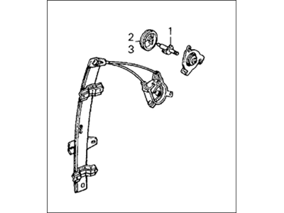 1984 Honda Civic Window Regulator - 76310-SB4-013